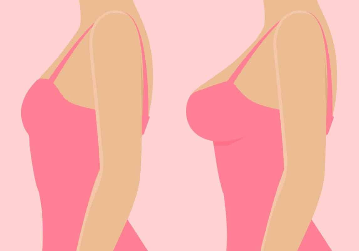 أسباب صغر حجم الثدي في الحمل